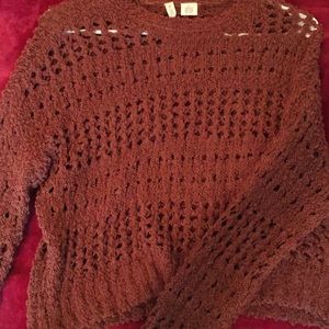 orange cropped sweater